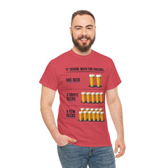 T-Shirt -  "A" School Math for Sailors Funny Beer Graphic Tee