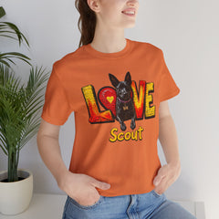 Personalized Love Your Dog T-Shirt — Designed with your dogs name and picture Graphic Tee