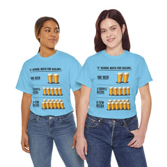 T-Shirt -  "A" School Math for Sailors Funny Beer Graphic Tee