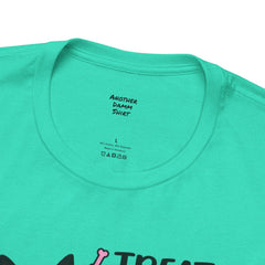 Personalized Your Dog and its name Mother's Day T-Shirt — 'Treats. Walks. Toys. Naps.