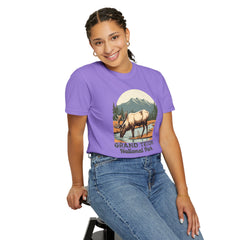 Grand Teton National Park Graphic, Comfort Colors Soft Relaxed Fit Unisex Garment-Dyed T-shirt
