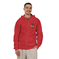 Personalized with your dogs image Zip Hoodie — "My Therapist Has a Wet Nose" Graphic
