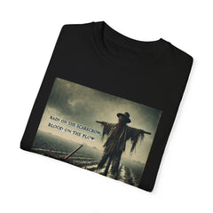 Graphic Garment-Dyed T-shirt - Rain On The Scarecrow, Blood On The Plow