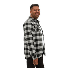Wild Sound Wolf Guitarist Graphic - Unisex Flannel Shirt