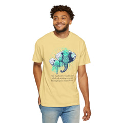 Elephants Graphic  Garment-Dyed T-shirt