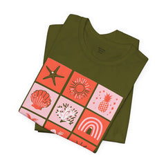 Beachy Soul Unisex Jersey Tee - Perfect Summer Vibes, Casual Wear, Gift for Beach Lovers, Vacation Outfit, Relaxed Style