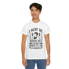Humorous Barber Tee, Funny Barber Gifts, Unisex Cotton Shirt, Barber Appreciation, Father's Day Gift Tee, Hair Stylist T-Shirt