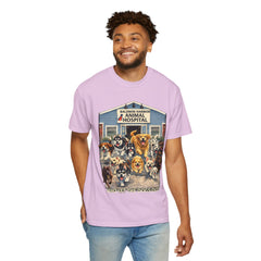 Pitbull Added "Who Let the Dogs Out?" Baldwin Harbor Animal Hospital Cute Vet Clinic T Shirt