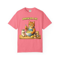 Whisker Cat Baking T-Shirt — Cute Cat Chef Graphic Tee