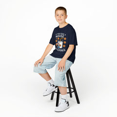 Kids Heavy Cotton™ Tee - "If You Give a Mouse a Cookie" - Fun Cartoon Shirt for Young Readers