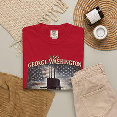 USS George Washington SSBN 598 Submarine T-Shirt with a quote from its namesake