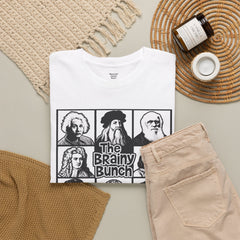 The Brainy Bunch Tee — Vintage Scientist Portraits Graphic T-Shirt