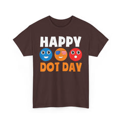 HAPPY DOT DAY Unisex Heavy Cotton Tee / International Dot Day / Happy Dot Day / Teachers / Children / Elementary School