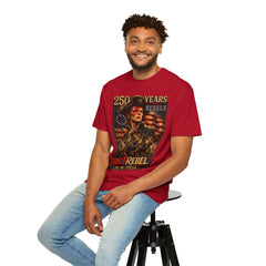 Rebel Rebel 250 Years T-Shirt — 1776–2026 Patriotic Vintage Flag Tee