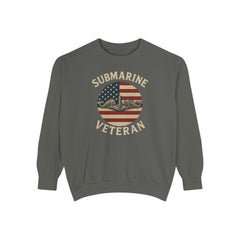 Vintage Submarine Veteran Sweatshirt, Unisex Crewneck, Comfortable Casual Wear, Perfect Gift for Veterans, Military Appreciation