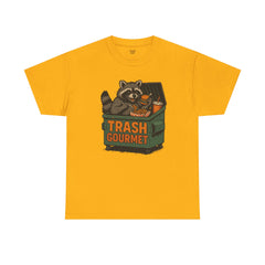 Trash Gourmet Unisex Heavy Cotton Tee, Funny Graphic T-Shirt, Quirky Casual Wear, Unique Gift for Food Lovers, Eco-Friendly Apparel