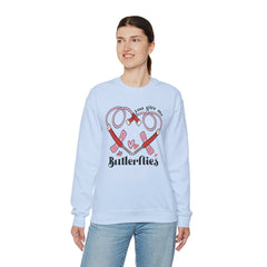 You Give Me Butterflies - Unisex Heavy Blend™ Crewneck Sweatshirt