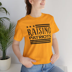Raising Patriots Tee – Americana Stars & Stripes Family Pride T-Shirt