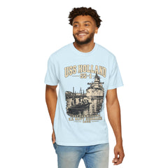 USS Holland SS-1 Submarine Vintage Graphic T-Shirt — Navy History Tee