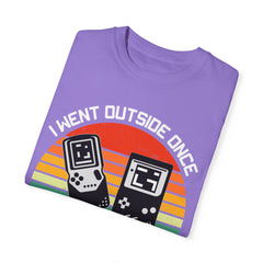 Retro Gamer Unisex T-Shirt - "I Went Outside Once"