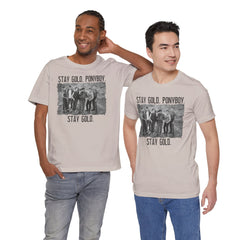 The Outsiders Shirt, Front and Back Images, Greasers Characters Shirt, Unisex Jersey Short Sleeve Tee