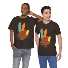Thankful Teacher T‑Shirt – Hand Turkey Teacher Appreciation Tee