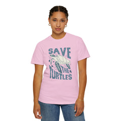 Sea Turtles, Save The Turtles -  Graphic Unisex Garment-Dyed T-shirt