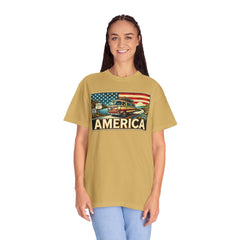Ventura Highway Driving America Graphic Comfort Colors Unisex Garment Dyed T-shirt