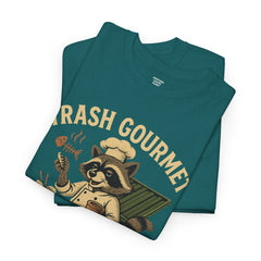 Trash Gourmet Unisex Heavy Cotton Tee, Funny Graphic T-Shirt, Quirky Casual Wear, Unique Gift for Food Lovers, Eco-Friendly Apparel