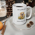 Golden Retriever Quote, White Ceramic Mug