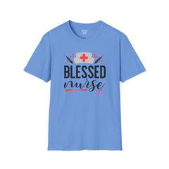 Blessed Nurse - Unisex Softstyle T-Shirt | Nurse Awareness, Medical Apparel, Gift For Her, Scrub Tee, Hospital Staff Gift, Registered Nurse