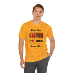 Personalized Funny Sister Insult Tee Shirt