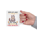 Crazy Cat Lady graphic mug, funny cat mug, white ceramic mug, 11oz, 15oz, dedicated feline enthusiast, cat lover, gift for her, Cat Mamma