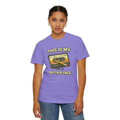 Mixtape Face T-Shirt — Retro Cassette Music Graphic Tee