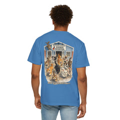 Back Graphic "Who Let the Cats Out?" Baldwin Harbor Animal Hospital Cute Vet Clinic T Shirt