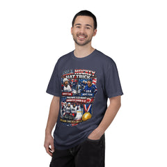 Hockey Hat Trick T-Shirt — USA Men's, Women's & Paralympic Gold Tribute 2026