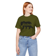 Nature-Inspired Bear Graphic Tee, Outdoor Adventure Shirt, Wilderness Apparel, Hiking Gift, Unisex Nature T-Shirt