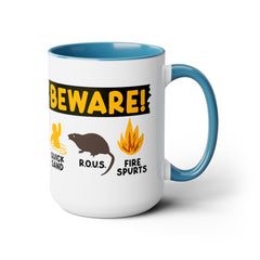 Funny Movie Mug, BEWARE! Quicksand R.O.U.S. Fire Spurts, Pop Culture, Princess Bride Mug, 80s Movie Classic, Unique Fan Gift, Cult Classic