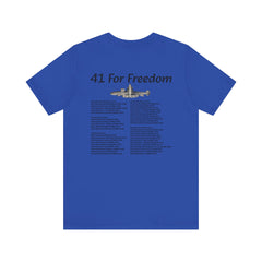 41 For Freedom FBM Fleet Ballistic Missile Submarine Unisex Jersey Short Sleeve Tee