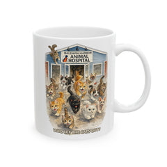 Who Let The Cats Out Baldwin Harbor Animal Hospital Ceramic Mug – (11oz/15oz)