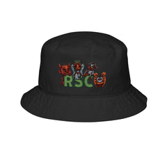 Embroidered 'RSCU' Floral Mascot Bucket Hat