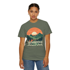 Shenandoah National Park Graphic, Comfort Colors Soft Relaxed Fit Unisex Garment-Dyed T-shirt