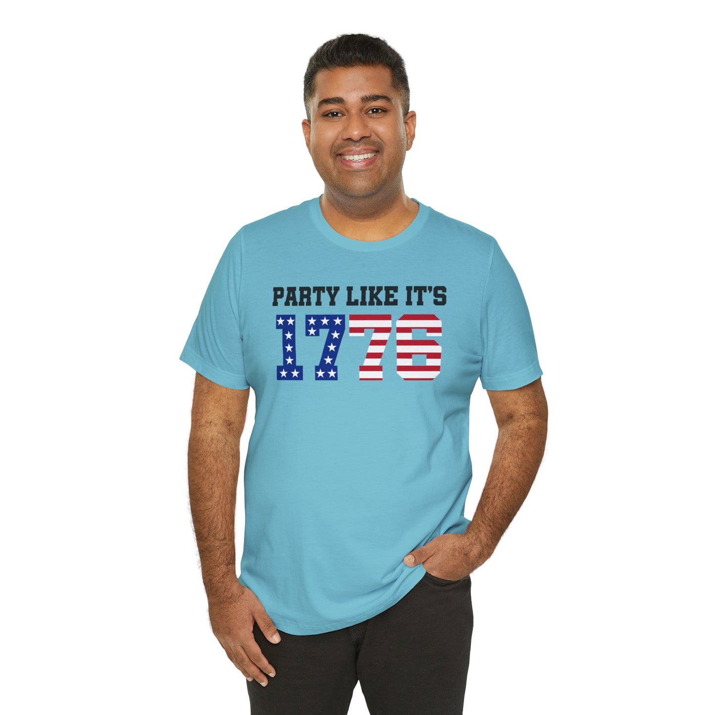 Party Like Its 1776, Graphic Unisex Jersey Short Sleeve Tee