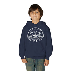 Youth Hoodie — 'The Hideout' Lake Ariel PA Cabin Adventure Hoodie