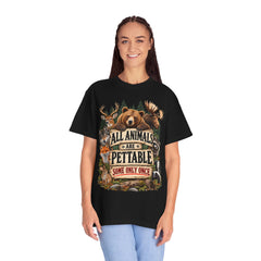 All Animals Are Pettable T-Shirt – Funny Animal Lover Wildlife Design