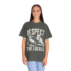Alligator and Manatee Respect the Locals T-Shirt — Vintage Beach Vibes Graphic Tee