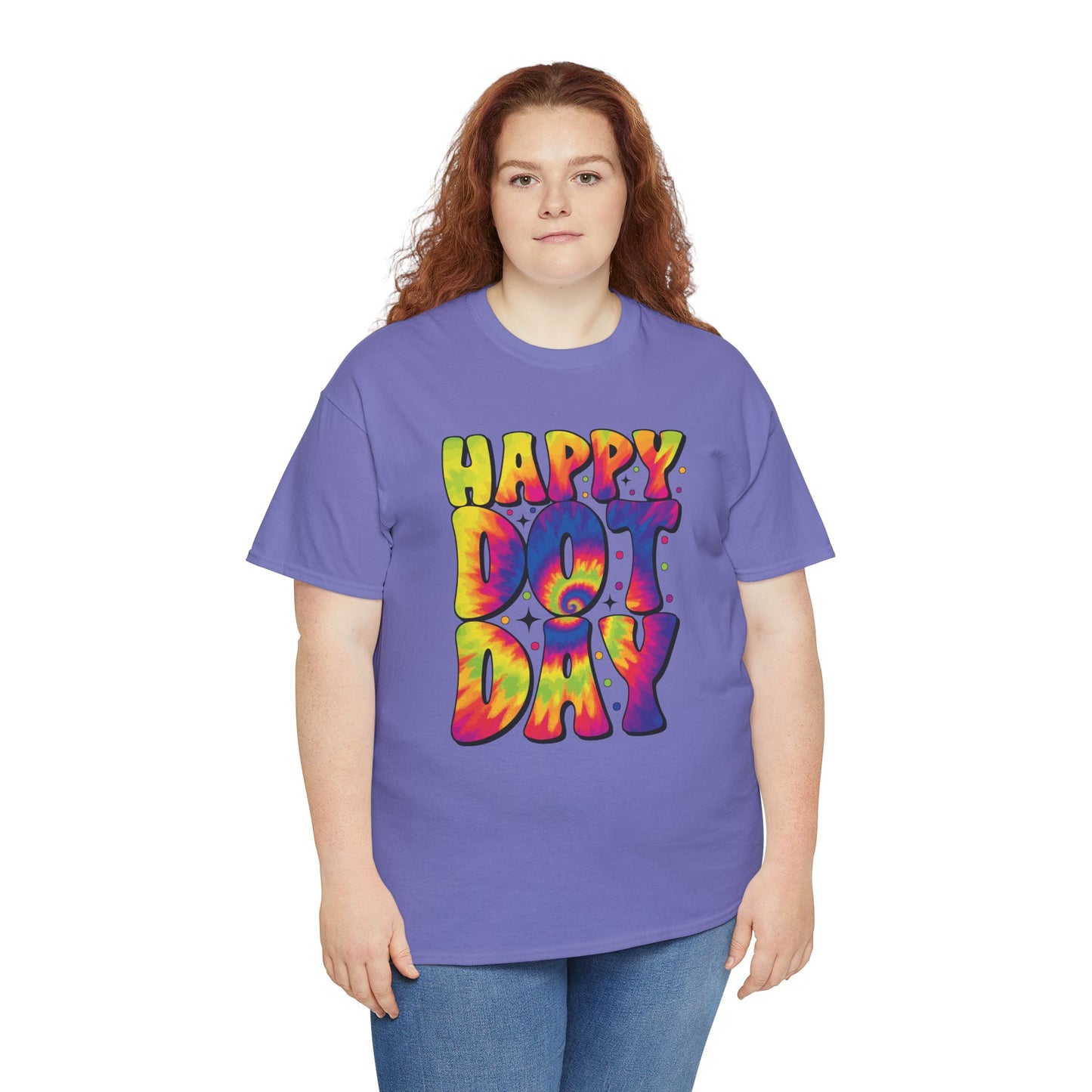 HAPPY DOT DAY - Graphic Unisex Heavy Cotton Tee