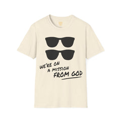 We're On A Mission From God / Blues Brothers / Cheap Sunglasses / Novelty / 80s Movies / The Blues / Jazz / Unisex T Shirts