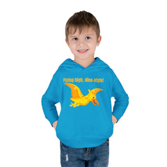 Flying high, dino-style! - Toddler Pullover Fleece Hoodie