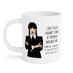 Wednesday Addams - Ceramic Mugs (11oz\15oz\20oz) | Pop Culture | Addams Family | Fan Gift | Gift For Her | Gothic Style Mug | Creepy Comedy